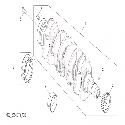 Group 47: Crankshaft, continued  第47組：曲軸，“GM93289,”“GM93285,”“GM91650,”“GM85414,”“GM85412,”“GM85410,”“GM51613,”&ldqu