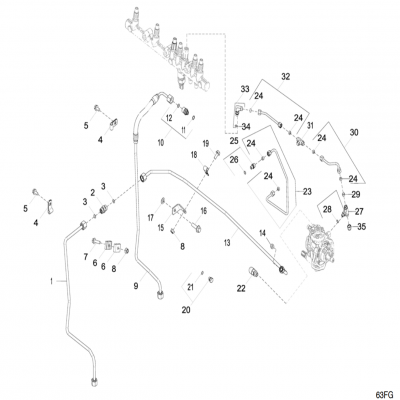 Group 63: Low Pressure Fuel Line, continued  第63組：低壓燃油管路，&amp;amp;amp;amp;ldquo;GM93289,&amp;amp;amp;amp;rdquo;&amp;amp;amp;amp;ldquo;GM93285,&amp;amp;amp;amp;rdquo;&amp;amp;amp;am