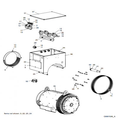 Alternator and Mounting, continued  交流發(fā)電機(jī)和安裝，“GM91650,”“40MDDCA,”“55MDDCB ,”“65MDDCC,”“80MDDCD,”“99MDDCE,”“GM93289,”