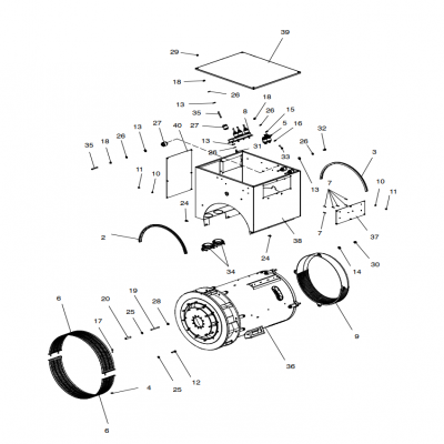 Alternator and Mounting, continued  交流發(fā)電機(jī)和安裝，&amp;ldquo;GM91650,&amp;rdquo;&amp;ldquo;40MDDCA,&amp;rdquo;&amp;ldquo;55MDDCB ,&amp;rdquo;&amp;ldquo;65MDDCC,&amp;rdquo;&a